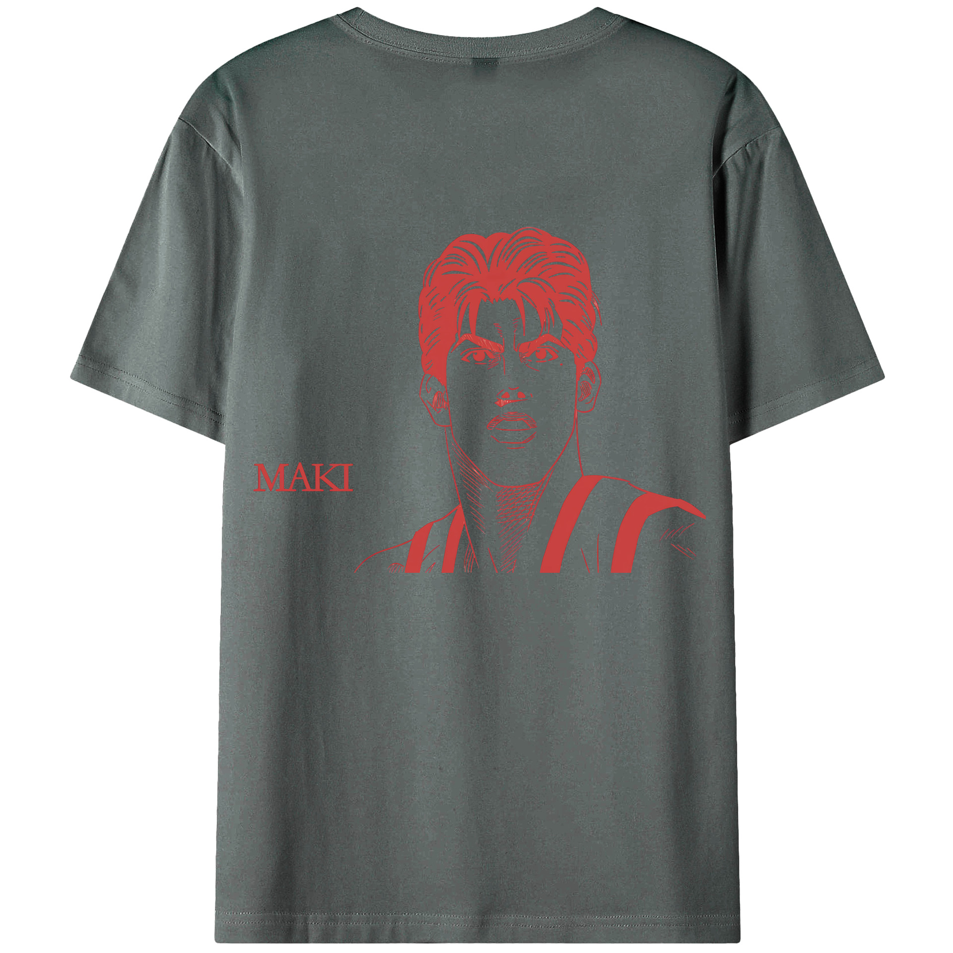 （画像用） SLAM DUNK／スラムダンク 綿100％ メンズ半袖Tシャツ（バックプリント） 通気性